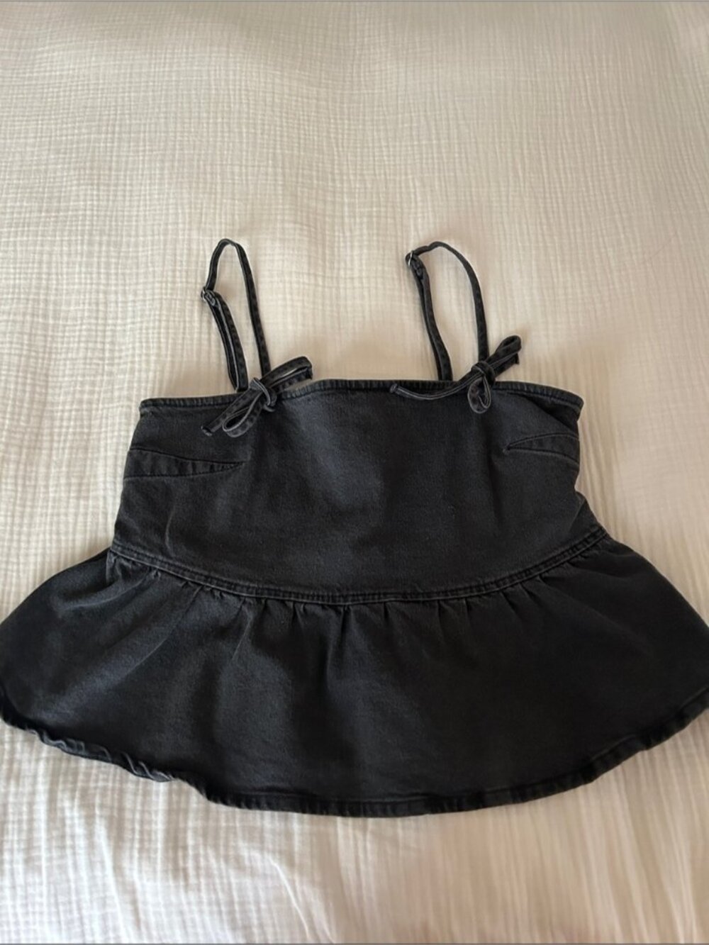 Black Denim Top